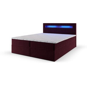 MSL Kontinentální čalouněná postel LINDOS (160 x 200 cm) Barva látky: MONOLITH 69