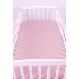 BBL Dětské prostěradlo do postele mušelín - 120 x 60 cm - Růžová