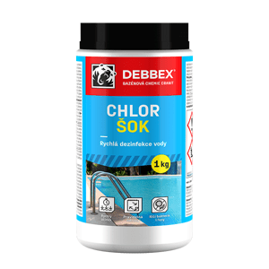 Debbex Bazénová chemie Cranit Chlor šok – rychlá dezinfekce vody 1kg