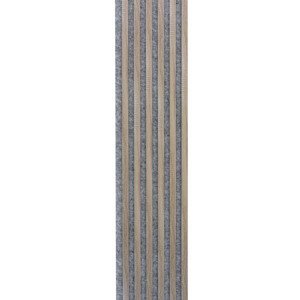 WallART Dekorativní nástěnné lamely s filcem, Dub Sonoma / šedý 270x30x0,8 cm - 6 lamel