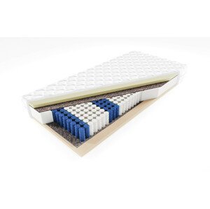 KAC Taštičková matrace s paměťovou pěnou VISCO a elastickou pěnou MERKURY 80x200 cm 20 cm