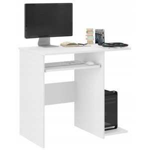MBN Počítačový stůl MODERN N5 80 cm - Bílý
