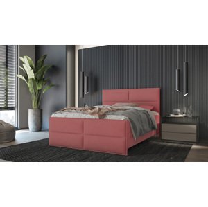 SFAB Kontinentální čalouněná postel PIZA (180x200 cm) Barva látky: Růžová (Element 10)