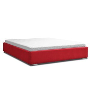 Eka Čalouněná postel Lana 180 x 200 cm Barva látky Trinity: (2309) Červená, Úložný prostor: S dřevěným rámem úložného prostoru