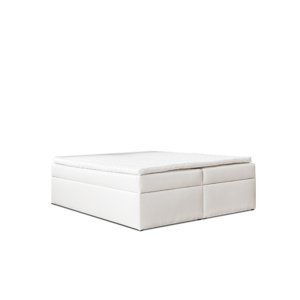 Eka Kontinentální čalouněná postel Classic - Cassablanca Bílá (200x200 cm)