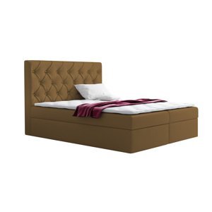 Eka Kontinentální čalouněná postel Elegant - Fresh (90x200 cm) Barva látky - Fresh: Béžová (03)