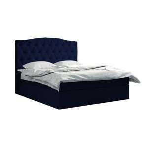 Eka Kontinentální čalouněná postel Exclusive - Fresh (200x200 cm) Barva látky - Fresh: Modrá (11)