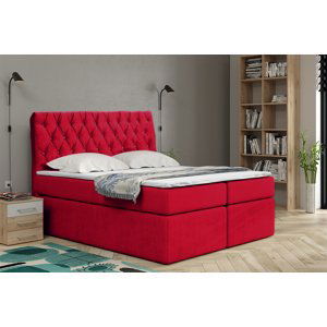 Eka Kontinentální čalouněná postel Luxurious - Cassablanca (120x200 cm) Barva látky Trinity: (2309) Červená