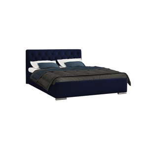 Eka Čalouněná postel Elegant - Fresh 160x200 cm Barva látky - Fresh: Modrá (11), Úložný prostor: Bez úložného prostoru