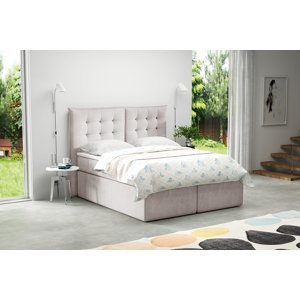 Eka Kontinentální čalouněná postel Soft - Cassablanca (90x200 cm) Barva látky Trinity: (2323) Tmavá růžová