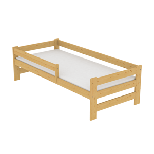 DRW Dětská postel Kouba 160 x 80 cm - Přírodní masiv + Matrace Molitan a rošt