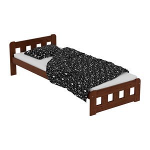 Maxi Zvýšená postel z masivu Nikola 90 x 200 cm - barva Ořech ROŠT ZDARMA