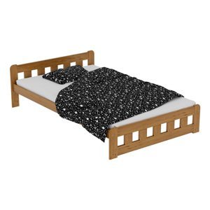 Maxi Zvýšená postel z masivu Nikola 120 x 200 cm - barva Dub ROŠT ZDARMA