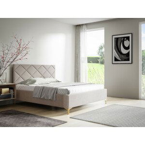 Eka Čalouněná postel DIAMOND+ 90x200 cm Barva látky Trinity: (2311) Fialová, Úložný prostor: S dřevěným rámem úložného prostoru