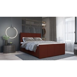 SFAB Kontinentální čalouněná postel MILANO (180x200 cm) Barva látky: Měď (Lincoln 52)