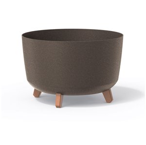 PRO Květináč GRACIA STANDARD ECO WOOD 23,5cm kávový