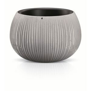 PRO Květináč s vkladem BETON BOWL šedý 18 cm