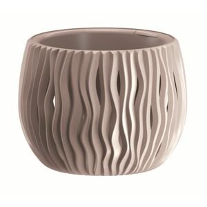 PRO Květináč s vkladem SANDY BOWL mocca 18cm