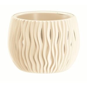 PRO Květináč s vkladem SANDY BOWL krémový 18cm