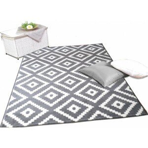 WI Kusový koberec Hevus šedá s bílou - 100 x 150 cm