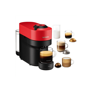 Kapslový kávovar Krups Nespresso Vertuo Pop XN920510 červený