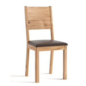 Dubová židle 01-BR, masiv, hnědá