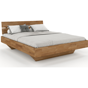 Dubová postel Fred Style 180x200 cm, dub, masiv