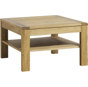 Konferenční stolek Atena-světlá, 75x75 cm, dub, masiv, lamino