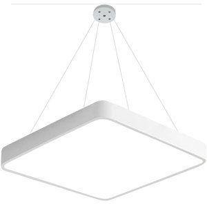 Závěsný bílý designový LED panel 600x600mm 48W denní bílá