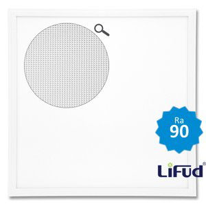 Bílý LED podhledový panel 600x600mm 45W lifud UGR RA90 denní bílá