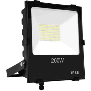 Černý LED reflektor 200W extra 5000K