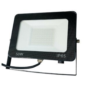 Černý LED reflektor mléčný OPAL 50W studená bílá