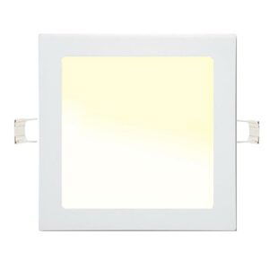Stmívatelný bílý vestavný LED panel 225x225mm 18W teplá bílá