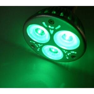 Barevná LED žárovka GU10 zelená