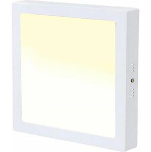 Bílý přisazený LED panel 225x225mm 18W teplá bílá