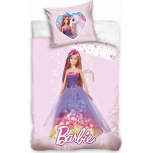 Greno Povlečení do postýlky 100x135+40x60 Barbie Princezna