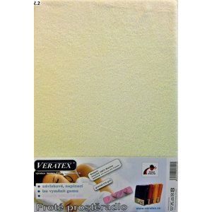 veratex Froté prostěradlo 90x200/40cm (č. 2-smetanové)