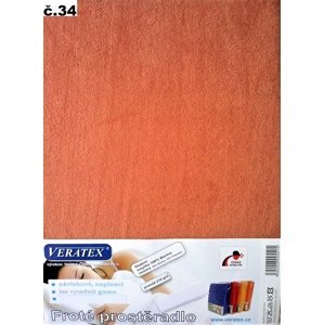 veratex Froté prostěradlo 90x200/40cm (č.34-sv.rezavé)