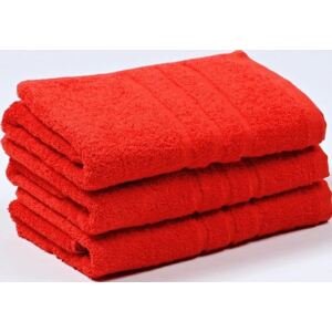 VER Froté ručník UNI červená Rozměr: 50x100 cm