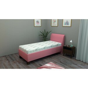 Čalouněná postel Fatima s čelem a úložným prostorem Rozměr: 80x200 cm, Potahová látka: ALFA8, Výška korpusu: 31 cm