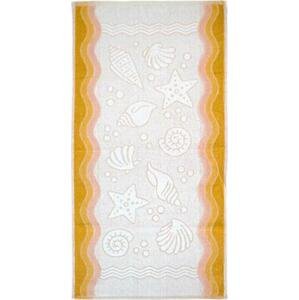 Greno Flora ocean ručník,osuška žlutá Rozměr: 70x140 cm