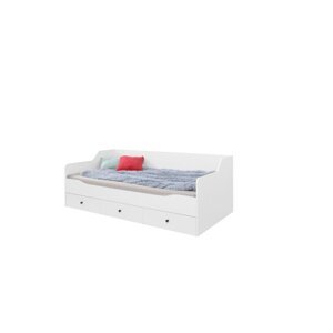 Dětská postel BETA 90, bílá/bílý lesk
