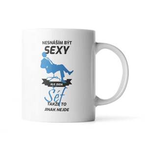 Hrnek Nesnáším být sexy, ale jsem šéf - 890 ml - XXL