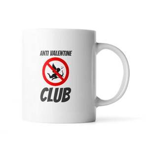 Hrnek Anti Valentine Club - 200 ml - espresso