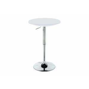 Barový stůl AUB-4010 plast / chrom Bílá,Barový stůl AUB-4010 plast / chrom Bílá