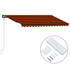 Automatická zatahovací markýza 450x300 cm Dekorhome Oranžová