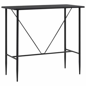 Barový stůl 120x60 cm Dekorhome Černá,Barový stůl 120x60 cm Dekorhome Černá