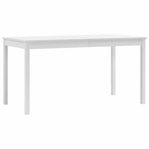 Jídelní stůl masivní dřevo Dekorhome Bílá,Jídelní stůl masivní dřevo Dekorhome Bílá