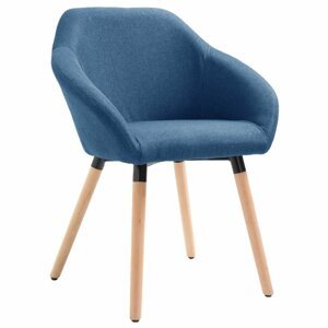 Jídelní židle látka / dřevo Dekorhome Modrá,Jídelní židle látka / dřevo Dekorhome Modrá