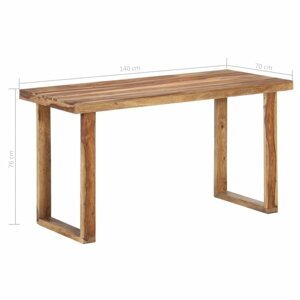 Jídelní stůl masivní dřevo Dekorhome 140x70x76 cm,Jídelní stůl masivní dřevo Dekorhome 140x70x76 cm